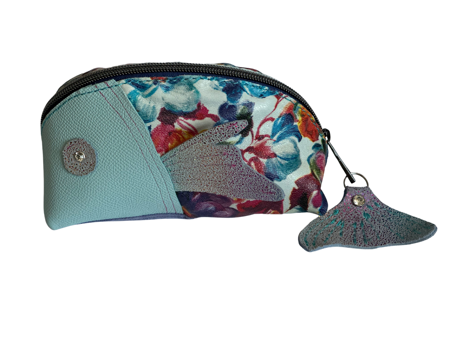 Ocean Flowers Mermaid Cosmetic Bag