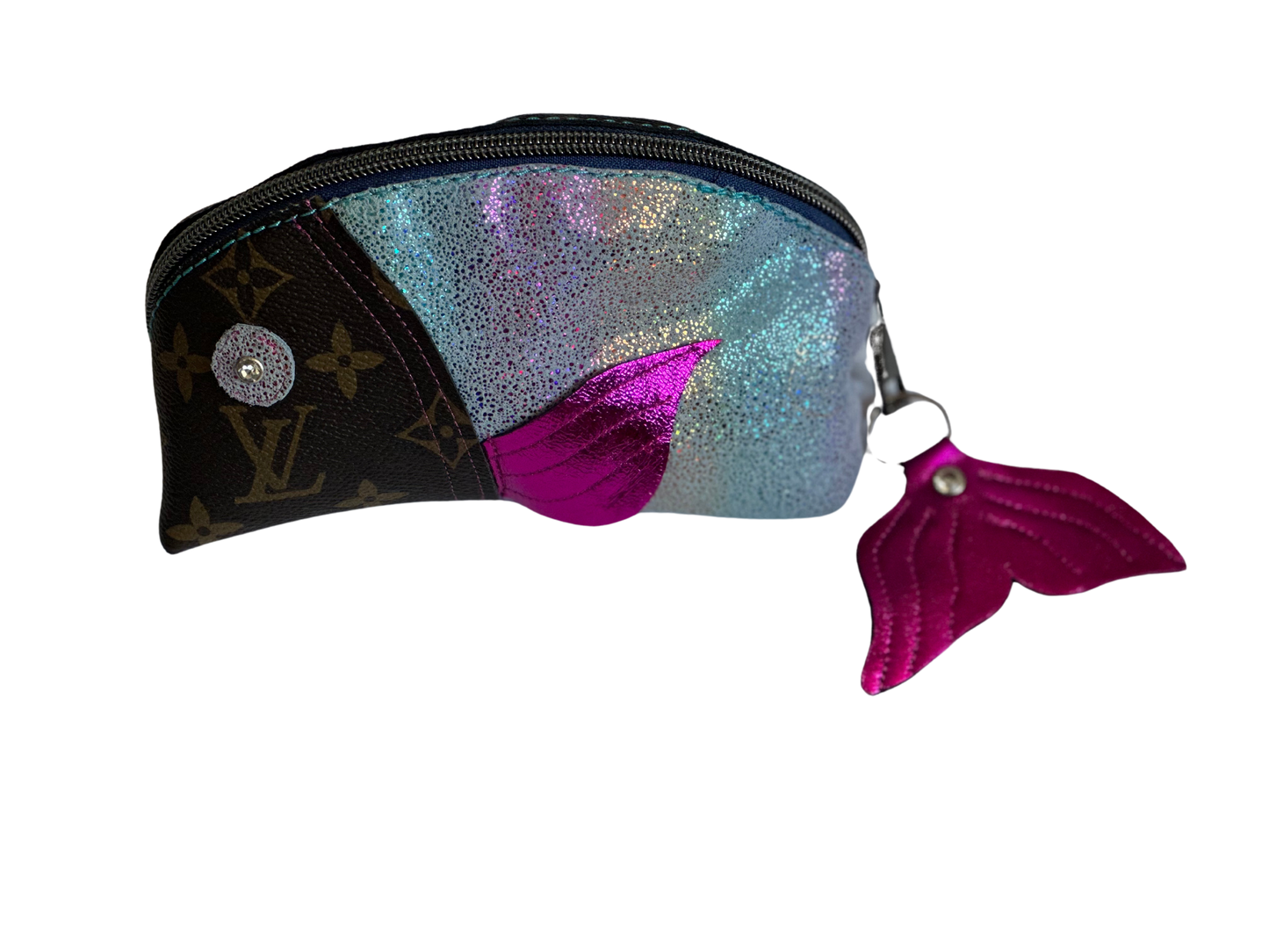 Luxury Mermaid Leather Cosmetic Bag